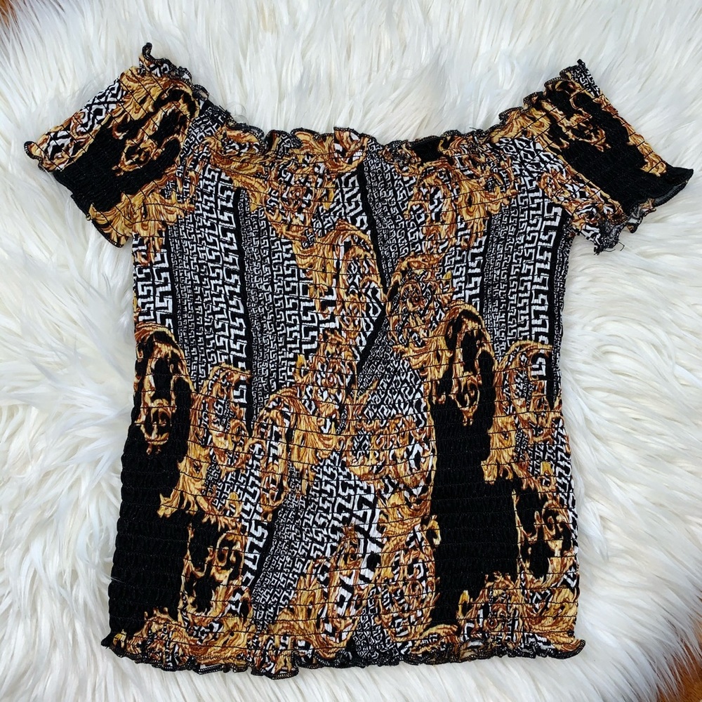 ReVamped NWT Off The Shoulder Stretchy Elastic Top